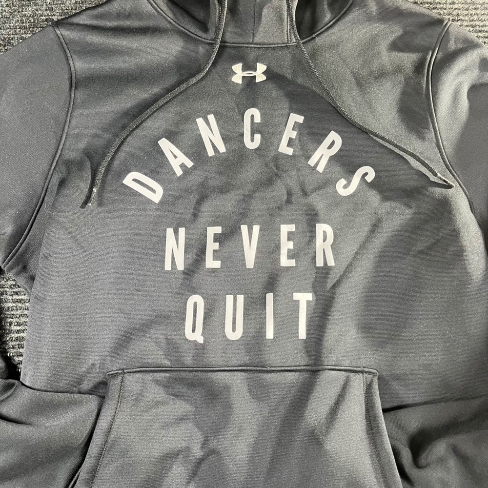 Under Armour Women's Dancers Never Quit Hoodie Gray‎ Pullover Sweatshirt SM